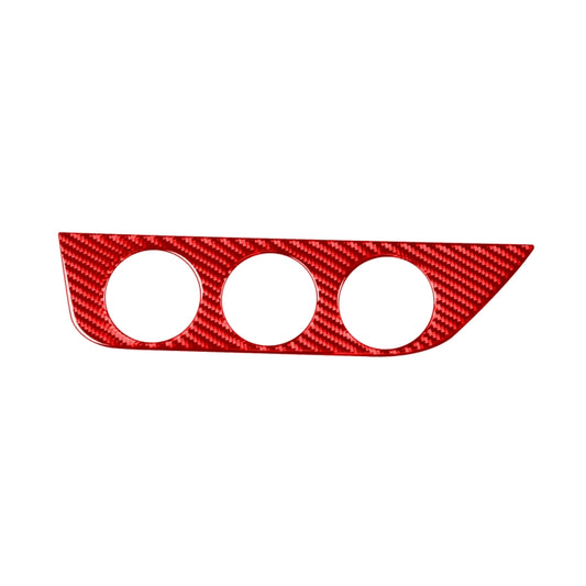 Carbon Fiber Car Air Conditioner Switch Panel A Decorative Sticker for Toyota Corolla 2014-2018,Left Drive (Red) - In Car by buy2fix | Online Shopping UK | buy2fix