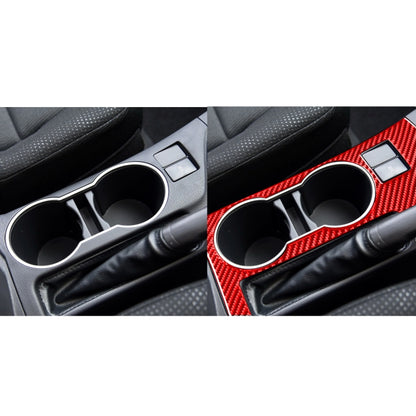 Carbon Fiber Car Cup Holder Panel A Decorative Sticker for Toyota Corolla 2014-2018,Right Drive (Red) - In Car by buy2fix | Online Shopping UK | buy2fix