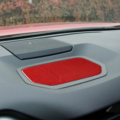 Carbon Fiber Car Dashboard Storage Box Mat Decorative Sticker for Toyota Tundra 2014-2018,Left and Right Drive Universal (Red) - In Car by buy2fix | Online Shopping UK | buy2fix