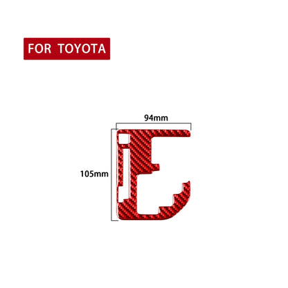 Carbon Fiber Car Gear Indication Decorative Sticker for Toyota Tundra 2014-2018,Left and Right Drive Universal (Red) - In Car by buy2fix | Online Shopping UK | buy2fix