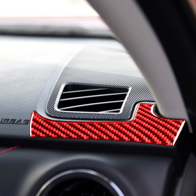 2 PCS / Set Carbon Fiber Car Dashboard Air Outlet Decorative Sticker for Toyota Tundra 2014-2018,Left Drive(Red) - In Car by buy2fix | Online Shopping UK | buy2fix