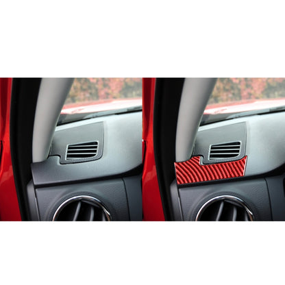 2 PCS / Set Carbon Fiber Car Dashboard Air Outlet Decorative Sticker for Toyota Tundra 2014-2018,Left Drive(Red) - In Car by buy2fix | Online Shopping UK | buy2fix