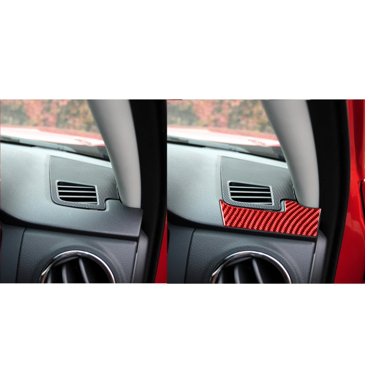 2 PCS / Set Carbon Fiber Car Dashboard Air Outlet Decorative Sticker for Toyota Tundra 2014-2018,Right Drive (Red) - In Car by buy2fix | Online Shopping UK | buy2fix