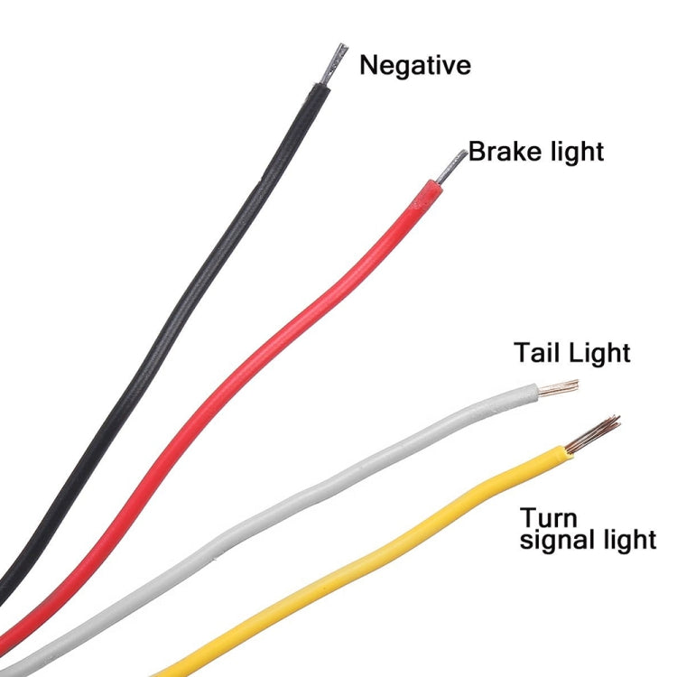 MK-012 20LEDs Dynamic Car Tail Light Signal Lamp Indicator Strobe Flashing Warning Light 12-24V - In Car by buy2fix | Online Shopping UK | buy2fix