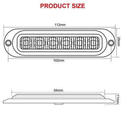 5 PCS MK-093 Car / Truck 6LEDs Side Marker Indicator Lights Bulb Lamp (Red Light) - In Car by buy2fix | Online Shopping UK | buy2fix