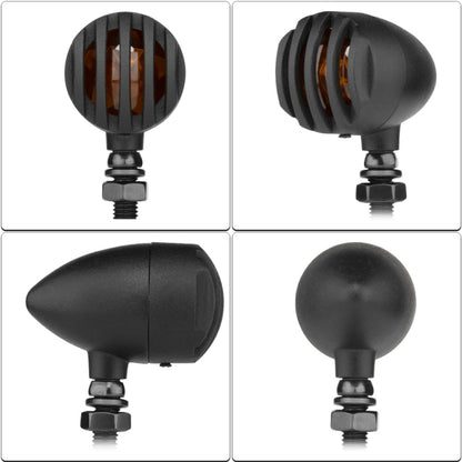 2 PCS PE-ZJ502 Motorcycle Metal Fence Turn Signal Light (Yellow) by buy2fix