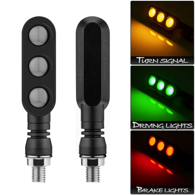 2 PCS KC050 Motorcycle LED Turn Signal Running Brake Light by buy2fix
