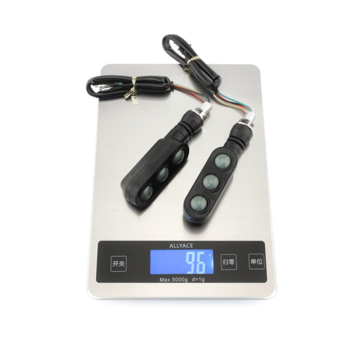 2 PCS KC050 Motorcycle LED Turn Signal Running Brake Light by buy2fix