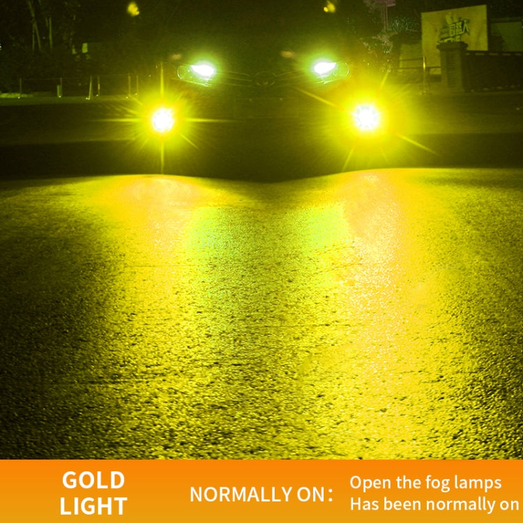 1 Pair 9005 27W / DC12V Car Aluminum Alloy LED Headlight (Gold Light) - In Car by buy2fix | Online Shopping UK | buy2fix