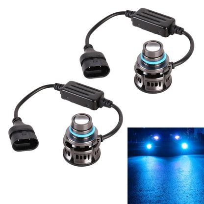 1 Pair 9006 27W / DC12V Car Aluminum Alloy LED Headlight (Blue Light) - In Car by buy2fix | Online Shopping UK | buy2fix