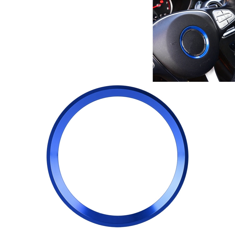 Car Steering Wheel Decorative Ring Cover for Mercedes-Benz,Inner Diameter: 5.6cm (Blue) by buy2fix