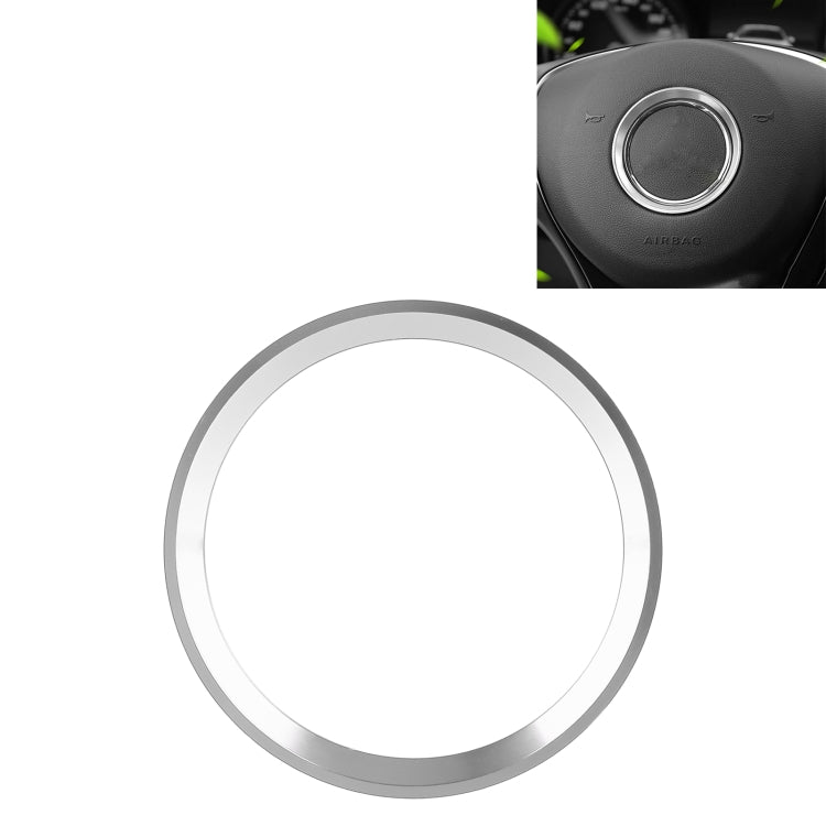 Car Steering Wheel Decorative Ring Cover for Mercedes-Benz,Inner Diameter: 5.6cm (Silver) by buy2fix