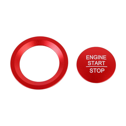 Car Engine Start Key Push Button Ring Trim Sticker for Honda(Red) by buy2fix
