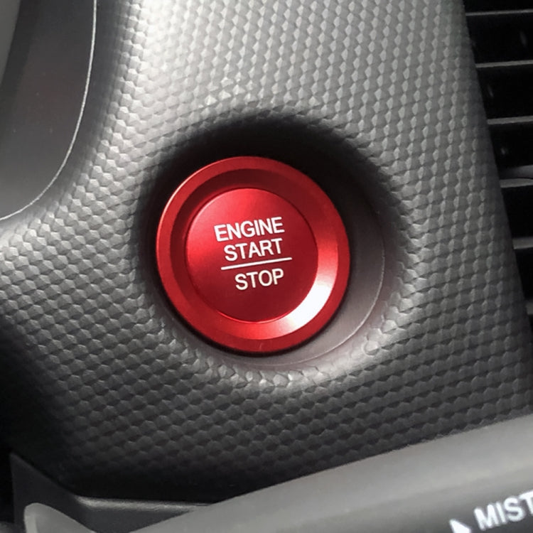 Car Engine Start Key Push Button Ring Trim Sticker for Honda(Red) by buy2fix