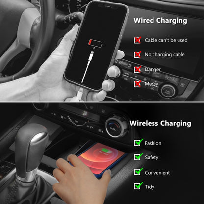 Car Qi Standard Wireless Charger 10W Quick Charging for Mazda CX-5 2017-2020, Left Driving - In Car by buy2fix | Online Shopping UK | buy2fix