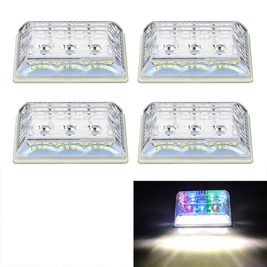 4 STÜCKE ZS-6001 DC24V Auto/LKW Seitenmarkierungsleuchten Birnenlampe (buntes Licht)