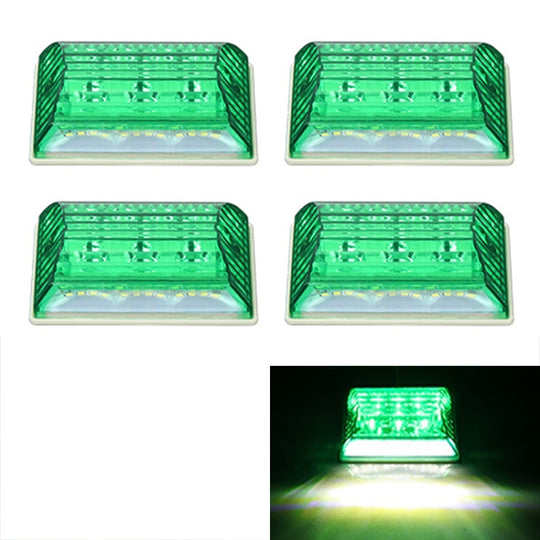 4 STÜCKE ZS-6001 DC24V Auto/LKW Seitenmarkierungsleuchten Birnenlampe (Grünes Licht)