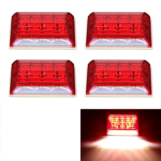 4 STÜCKE ZS-6001 DC24V Auto/LKW Seitenmarkierungsleuchten Birnenlampe (rotes Licht)