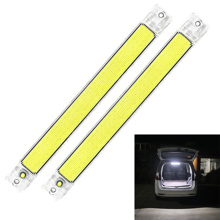 2 PCS ZS-3348 DC12-24V High Bright 84 COB Lamp Beads Car Dome Light Cabin Light Bar by buy2fix