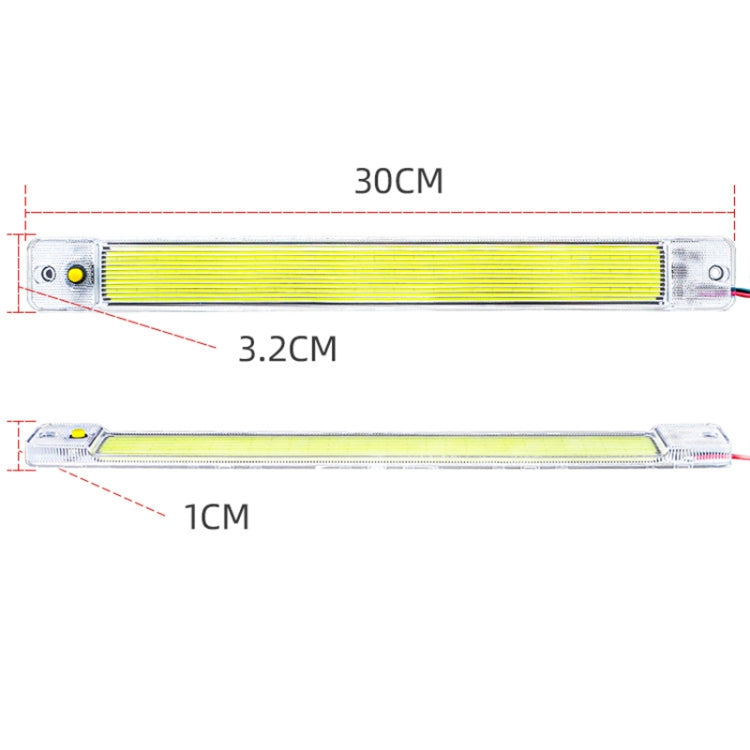 2 PCS ZS-3348 DC12-24V High Bright 84 COB Lamp Beads Car Dome Light Cabin Light Bar by buy2fix