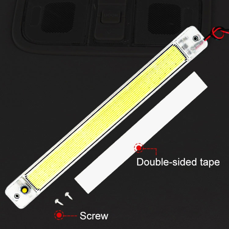 2 PCS ZS-3348 DC12-24V High Bright 84 COB Lamp Beads Car Dome Light Cabin Light Bar by buy2fix