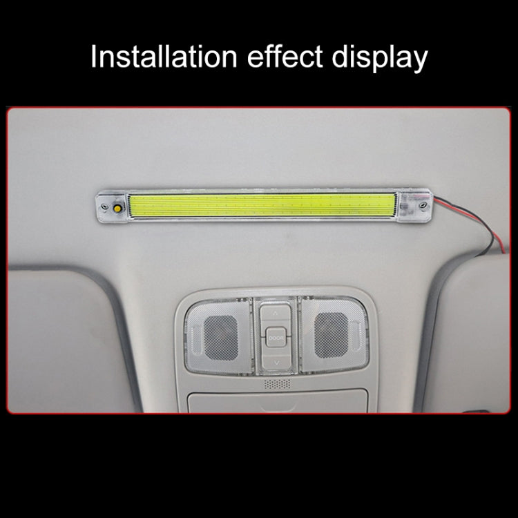 2 PCS ZS-3348 DC12-24V High Bright 84 COB Lamp Beads Car Dome Light Cabin Light Bar by buy2fix