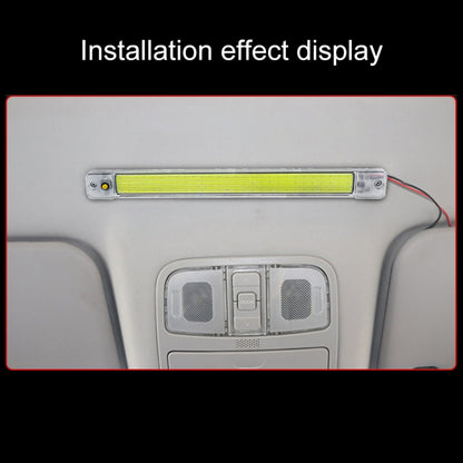 2 PCS ZS-3348 DC12-24V High Bright 84 COB Lamp Beads Car Dome Light Cabin Light Bar by buy2fix