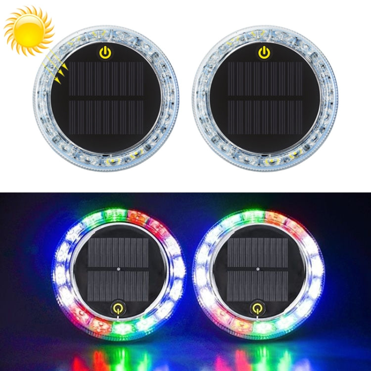 2 PCS Car Touch Light Solar LED Flashing Light - In Car by buy2fix | Online Shopping UK | buy2fix