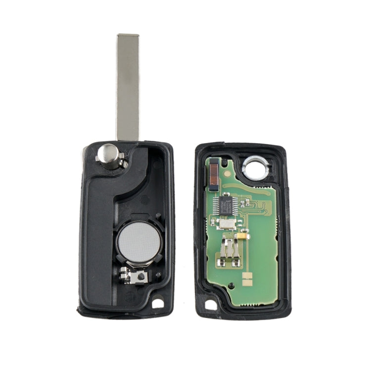 For PEUGEOT 2 Buttons Intelligent Remote Control Car Key with PCF7961 Integrated Chip & Battery & Holder & Slotted Key Blade & FSK Signal, Frequency: 433MHz - In Car by buy2fix | Online Shopping UK | buy2fix