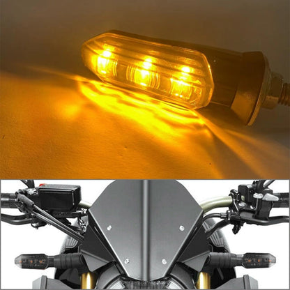 4 PCS MK-200 3LED Highlight Motorcycle Turn Signal Light (Black) - In Car by buy2fix | Online Shopping UK | buy2fix