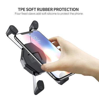 ZH-1558A1 Motorcycle Handlebar X-shape Aluminum Alloy Phone Holder by buy2fix