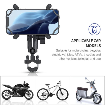 ZH-1558A1 Motorcycle Handlebar X-shape Aluminum Alloy Phone Holder by buy2fix