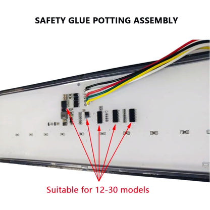 2 PCS Heavy-duty Truck Trailer 147LED Light Guide Three-color Brake Light (Transparent) - In Car by buy2fix | Online Shopping UK | buy2fix