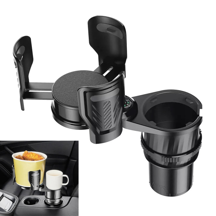 SB-3088 Car Multifunctional Retractable Rotating Water Cup Holder with Compass - In Car by buy2fix | Online Shopping UK | buy2fix