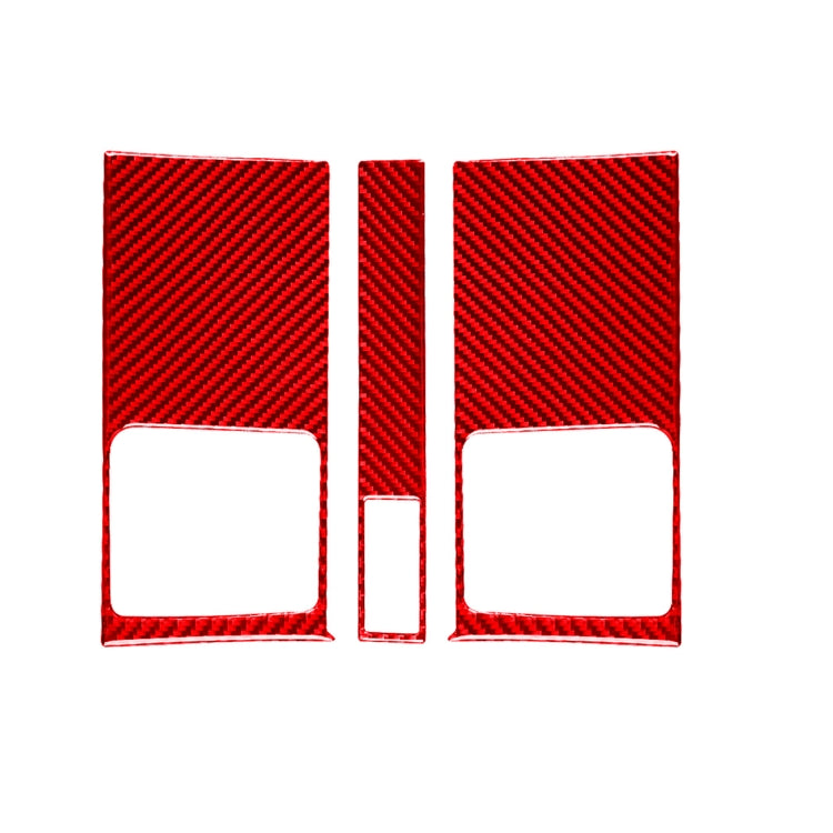 3 PCS Set for Honda CRV 2007-2011 Carbon Fiber Car Central Control Air Outlet Panel Decorative Sticker,Left and Right Drive Universal (Red) - In Car by buy2fix | Online Shopping UK | buy2fix