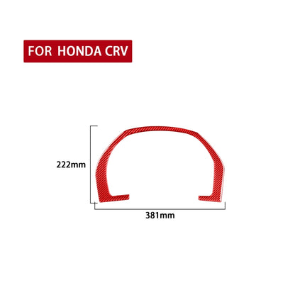 For Honda CRV 2007-2011 Carbon Fiber Car Dashboard Frame Decorative Sticker,Left and Right Drive Universal (Red) - In Car by buy2fix | Online Shopping UK | buy2fix