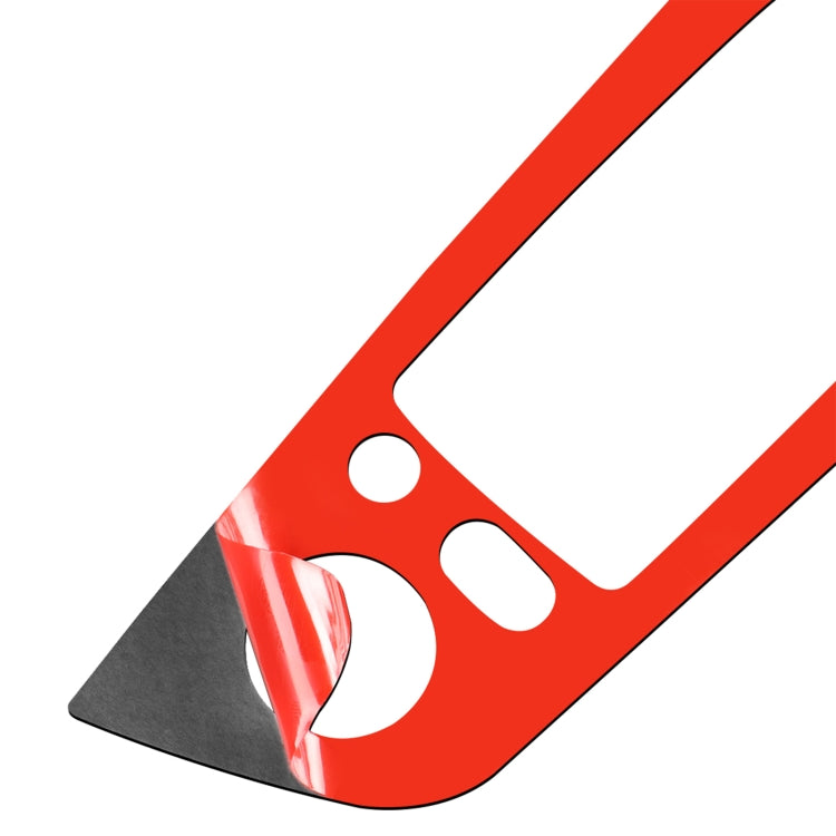 5 PCS Set for BMW 3 Series E90 Carbon Fiber Car Left Driving Lifting Panel Decorative Sticker with Folding, Diameter: 37.8cm(Red) by buy2fix