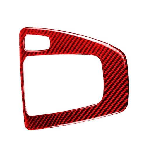 For BMW 3 Series E90 Carbon Fiber Car Gear Position Panel Decorative Sticker,Right Drive (Red) by buy2fix