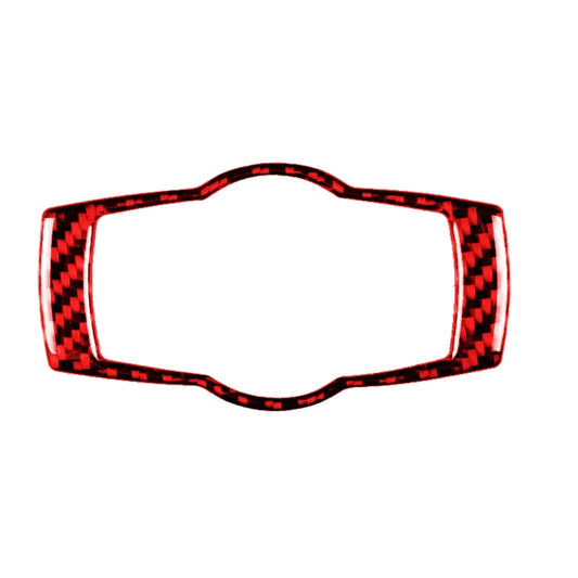 For BMW 3 Series E90 Carbon Fiber Car Headlight Switch Decorative Sticker,Left and Right Drive Universal (Red) by buy2fix