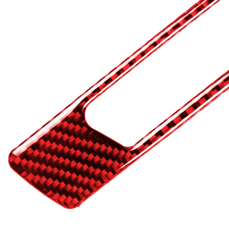 For BMW 3 Series E90 CarBon Fiber Car Water Cup Strip Decorative Sticker,Left Drive(Red) - In Car by buy2fix | Online Shopping UK | buy2fix