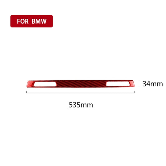 For BMW 3 Series E90 CarBon Fiber Car Water Cup Strip Decorative Sticker,Right Drive (Red) by buy2fix