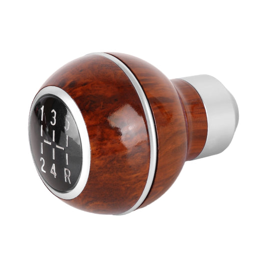 Universal Car Wood Texture Metal Gear Shift Knob (Silver) by buy2fix