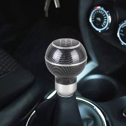 Universal Car Carbon Fiber Texture Metal Gear Shift Knob (Silver) - In Car by buy2fix | Online Shopping UK | buy2fix