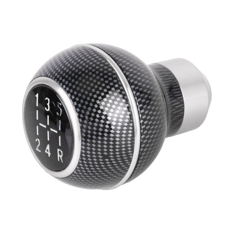 Universal Car Carbon Fiber Texture Metal Gear Shift Knob (Silver) - In Car by buy2fix | Online Shopping UK | buy2fix