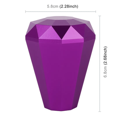 Universal Car Diamond Shape Metal Gear Shift Knob (Purple) - In Car by buy2fix | Online Shopping UK | buy2fix