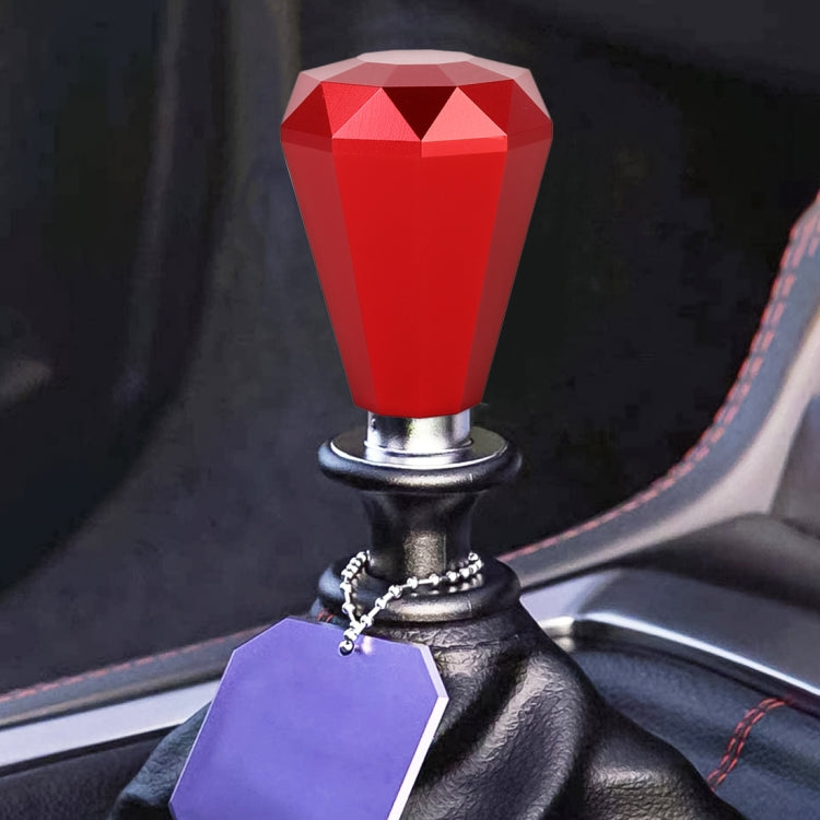 Universal Car Diamond Shape Metal Gear Shift Knob (Red) - In Car by buy2fix | Online Shopping UK | buy2fix