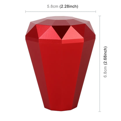 Universal Car Diamond Shape Metal Gear Shift Knob (Red) - In Car by buy2fix | Online Shopping UK | buy2fix
