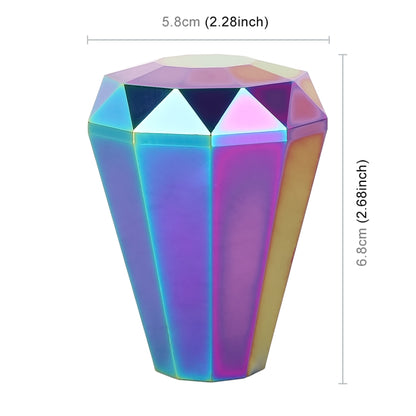 Universal Car Colorful Diamond Shape Metal Gear Shift Knob - In Car by buy2fix | Online Shopping UK | buy2fix