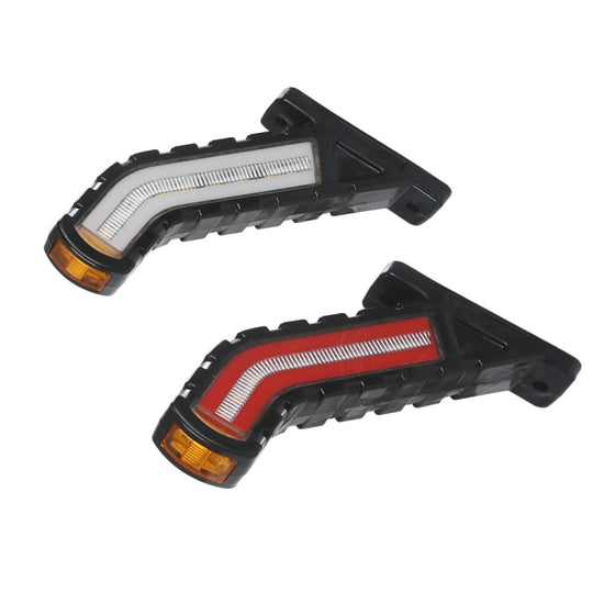 2 PCS MK-138 LKW LED Rücklicht Fließendes Wasser Tricolor Seitenmarkierungsleuchte