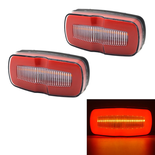 2 Stück MK-190 LKW-LED-Seitenmarkierungsleuchte (rotes Licht)